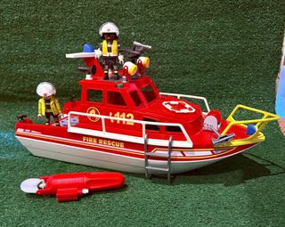 Barco Bomberos Playmobil