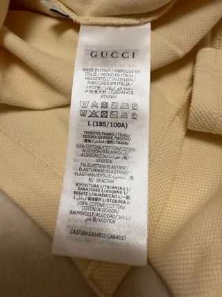 Polo Gucci Beige y Azul