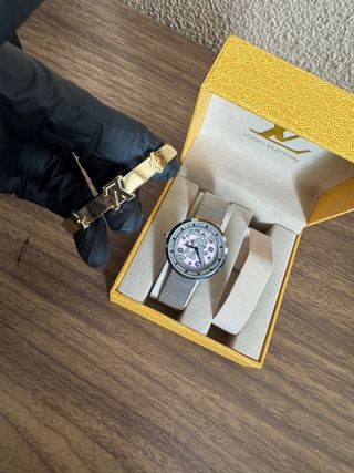 Reloj  Rosa y Plateado