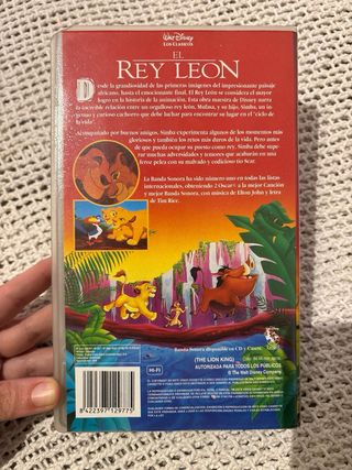 Pelicula El Rey León VHS Primera Edición 1994