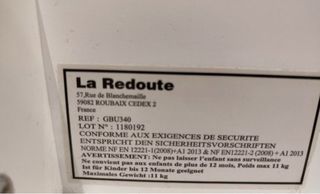 Cambiador Bebé La Redoute - Blanco y Madera