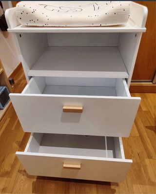 Cambiador Bebé La Redoute - Blanco y Madera
