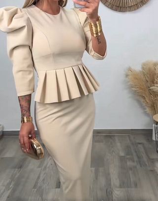 Vestido Midi ideal para mama de comunión.