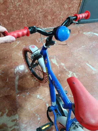 Bicicleta Infantil Spiderman Azul
