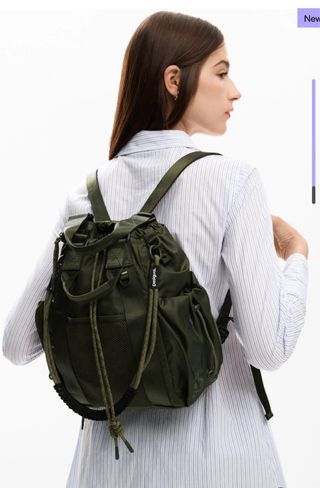 Mochila Desigual Verde Militar