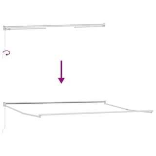 Toldo Retráctil Manual 500x300cm Aluminio