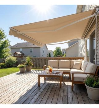 Toldo Retráctil Manual 500x300cm Aluminio