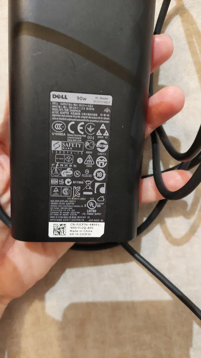 Cargador Dell 90W 19.5V 4.62A ADP-90ZD