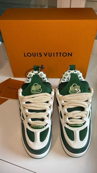 Zapatillas Louis Vuitton Verdes y Blancas