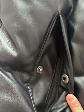 Chaleco acolchado de piel