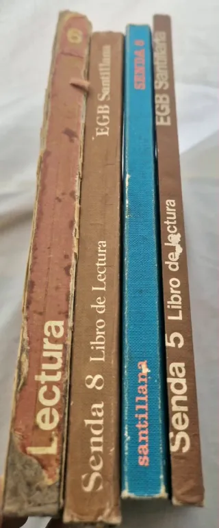 Lote 4 libros egb senda 5 6 8 8