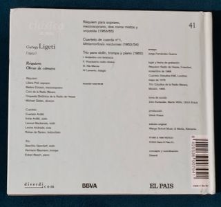 Ligeti: Réquiem y Obras de Cámara CD + libro
