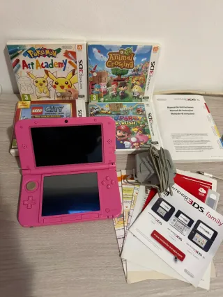 Nintendo 3DS XL Rosa + Juegos