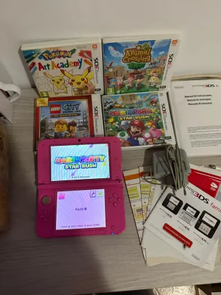 Nintendo 3DS XL Rosa + Juegos