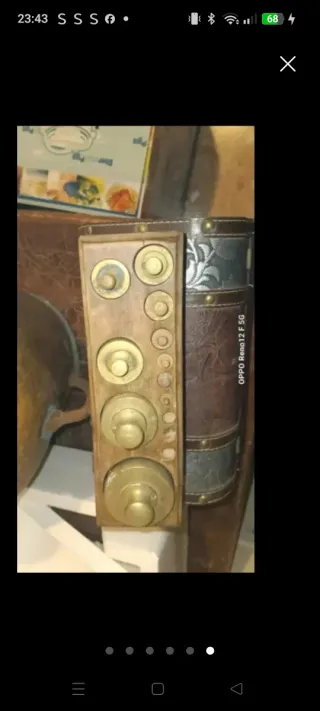 Taco de pesas de latón