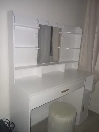 Tocador Maquillaje con Luces LED Regulables