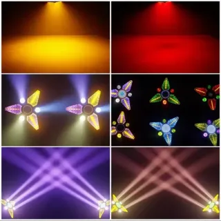 ✅️ Cabezal Móvil Retro Vintage 280W RGBW - DMX