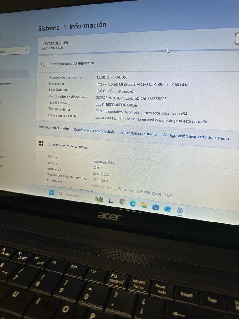 Portátil Acer Premium • i5 • 16GB RAM • 500GB afbeelding 7