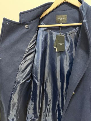 Abrigo azul Cortefiel