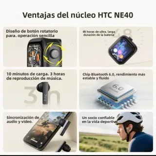 Auriculares Bluetooth HTC NE40 Traductor