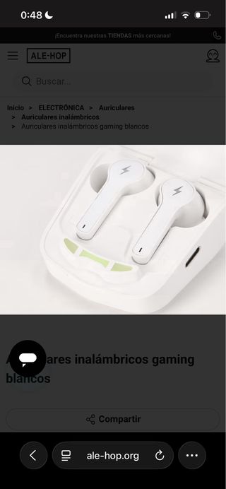 Cascos Inalámbricos Gaming Blancos