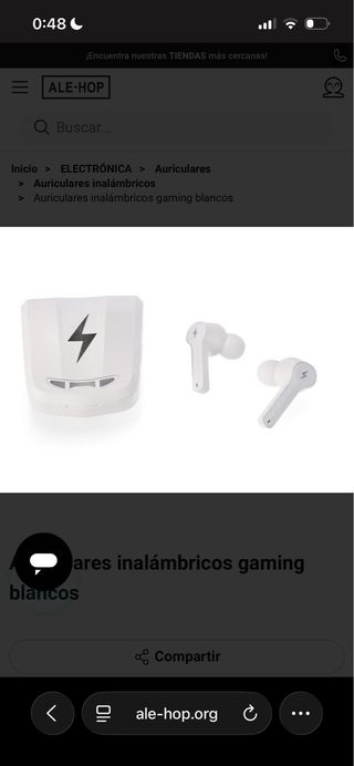 Cascos Inalámbricos Gaming Blancos