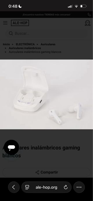 Cascos Inalámbricos Gaming Blancos