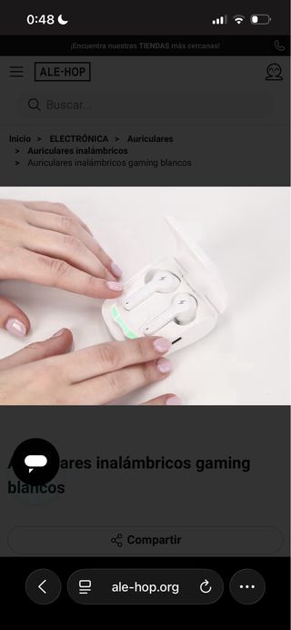 Cascos Inalámbricos Gaming Blancos