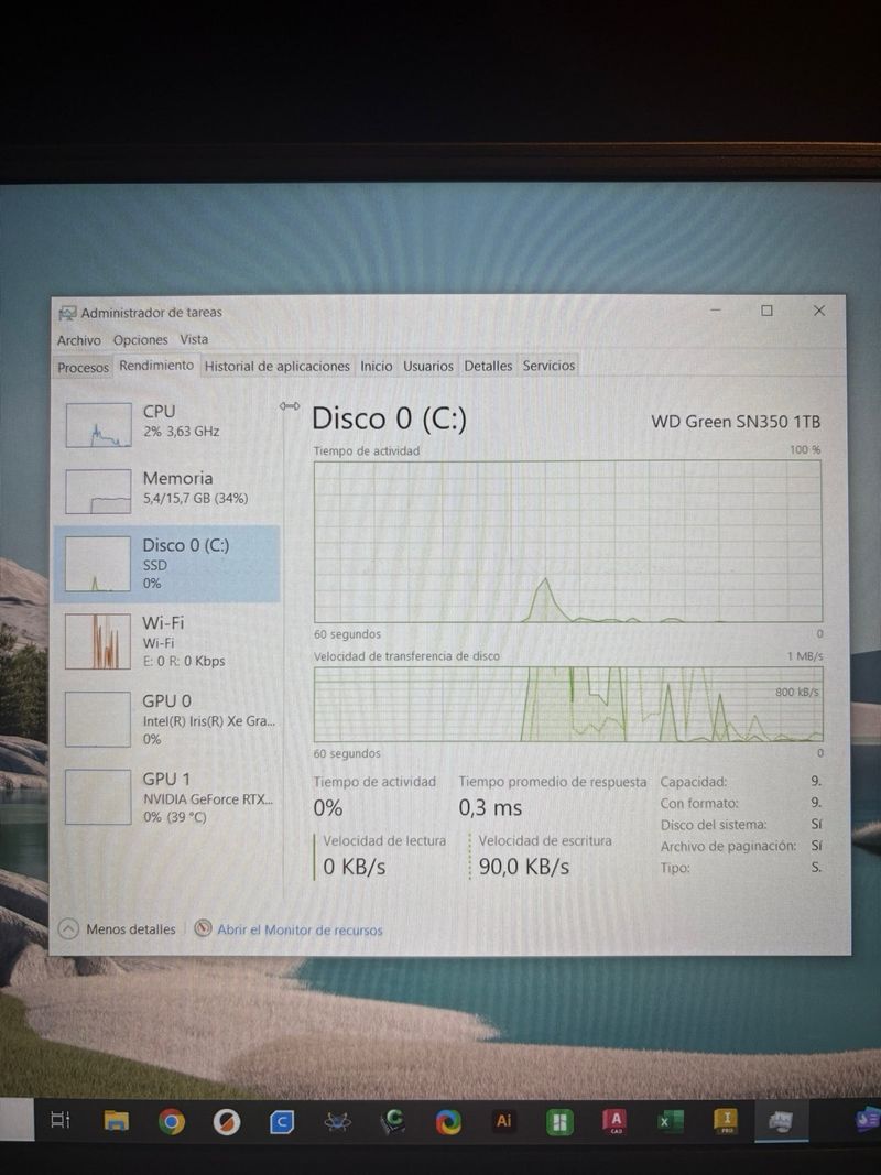 Portátil Asus TUF Dash F15 i5 16GB 1TB afbeelding 5
