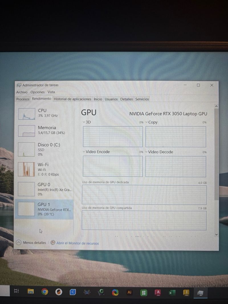 Portátil Asus TUF Dash F15 i5 16GB 1TB afbeelding 6