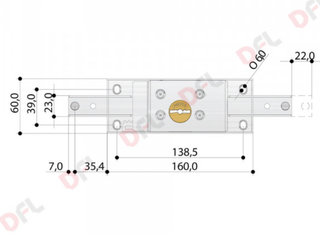Serratura per serranda centrale