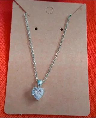 Collana Ezzelino cuore rosa con zircone