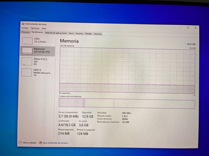 MODULOS MEMORIA RAM HyperX Fury 16GB DDR4 2666MHz afbeelding 6