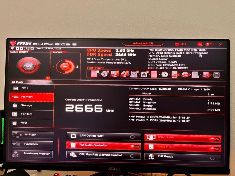 MODULOS MEMORIA RAM HyperX Fury 16GB DDR4 2666MHz afbeelding 5