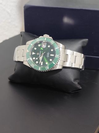Reloj TERAMI Hombre Verde y Plateado