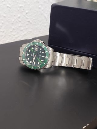 Reloj TERAMI Hombre Verde y Plateado