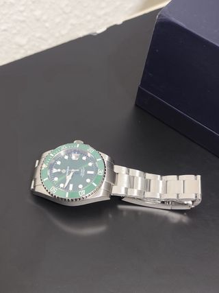 Reloj TERAMI Hombre Verde y Plateado