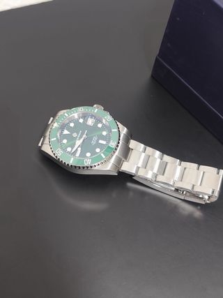 Reloj TERAMI Hombre Verde y Plateado