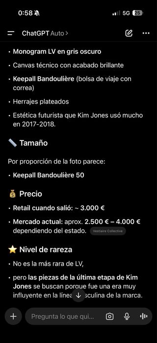 Keepall Louis Vuitton silver Kim Jones