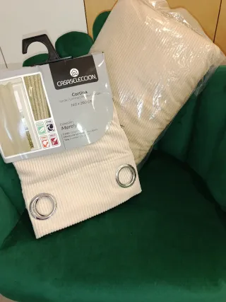 Cortinas Verdes Merely 140x260cm