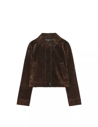 Chaqueta Zara Ante Chocolate