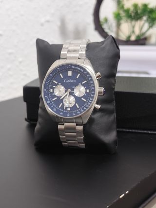 Reloj Cadisen Cronógrafo Azul y Plateado