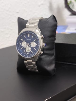 Reloj Cadisen Cronógrafo Azul y Plateado