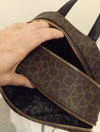 Mochila de piel Calvin Klein, sin estrenar