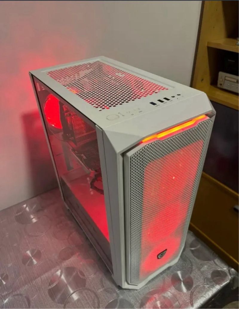 Ordenador Nfortec Blanco con Luces Verdes afbeelding 2
