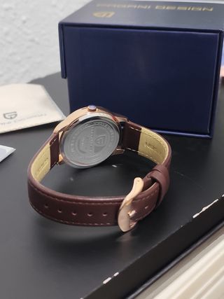 Reloj Pagani Design Hombre Marrón/Dorado