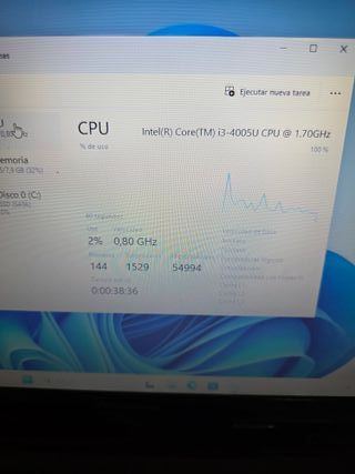 Ordenador portátil Lenovo INTEL ICORE 3 , 8RAM