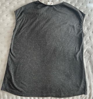 Camiseta Bimba y Lola gris con abalorios