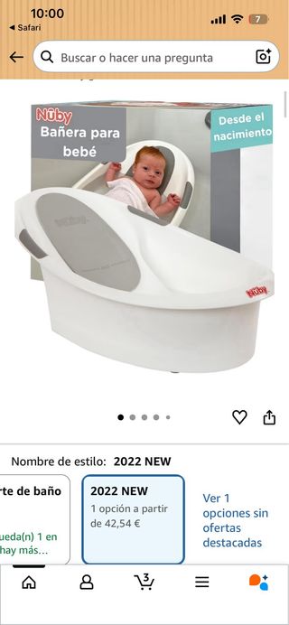 Bañera bebé Nuby 0+