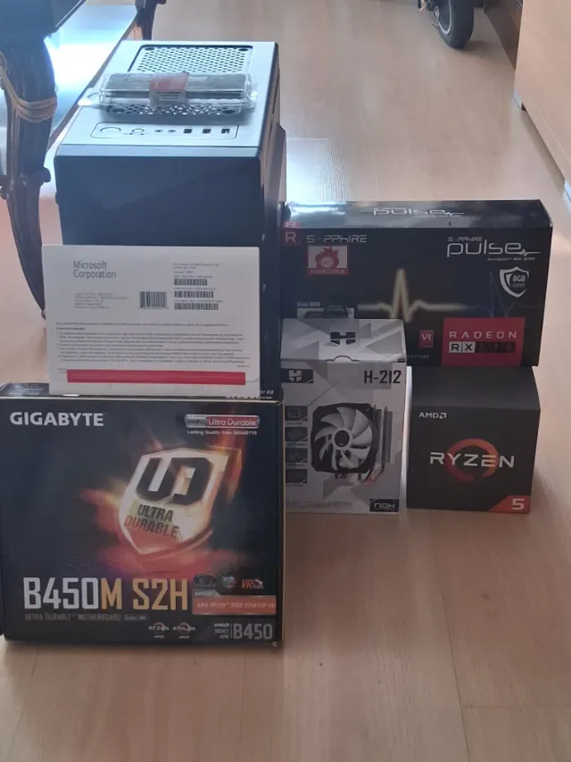 PC Gaming por piezas Ryzen 5 + RX 570 + 16GB RAM